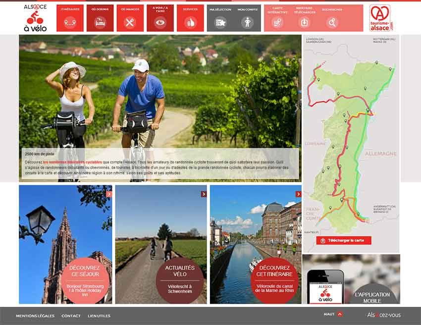 Alsace à vélo - L'Alsace, 1re région cyclable de France